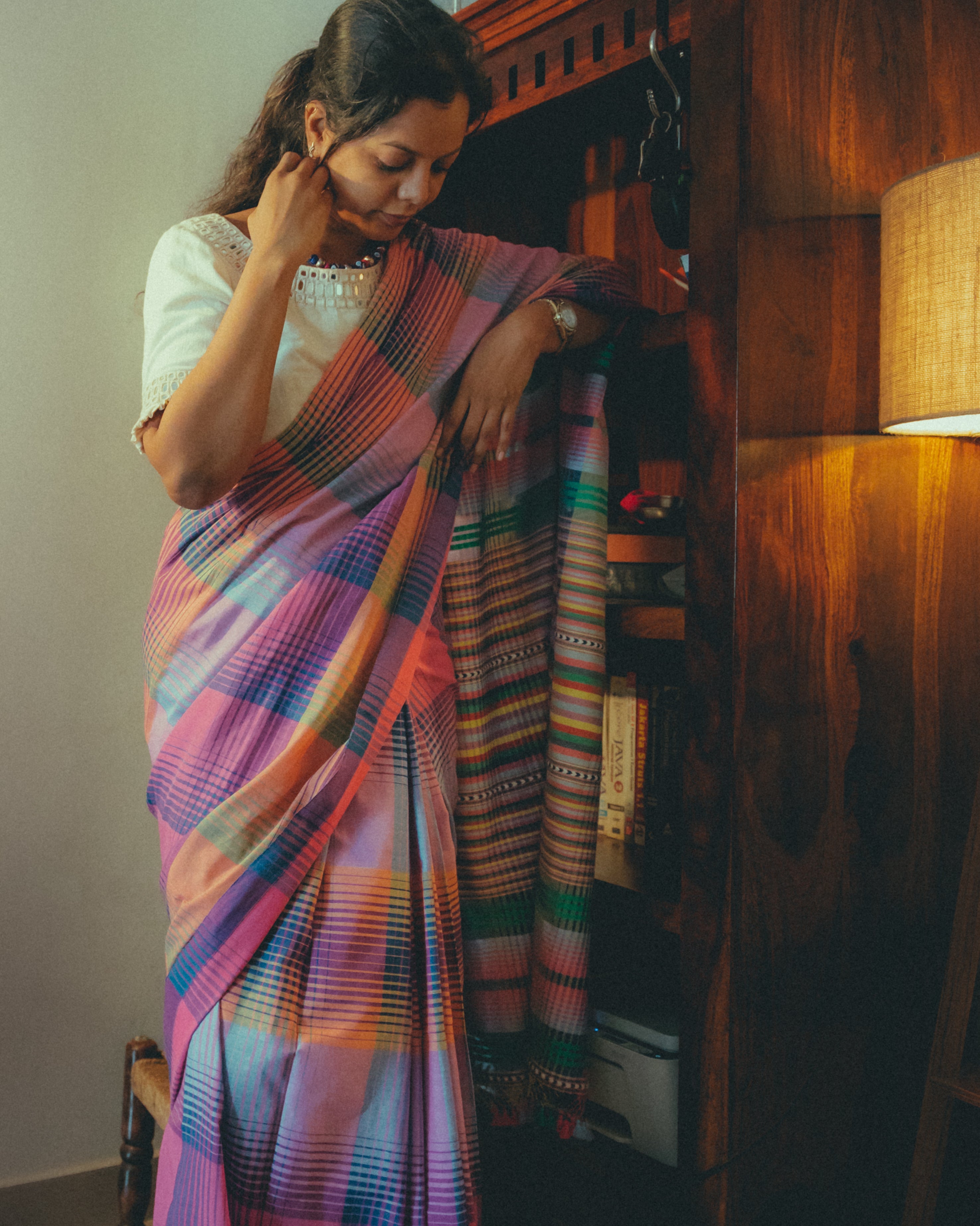 Kala Cotton Bhujodi Saree - Red – My Clothing Treasure