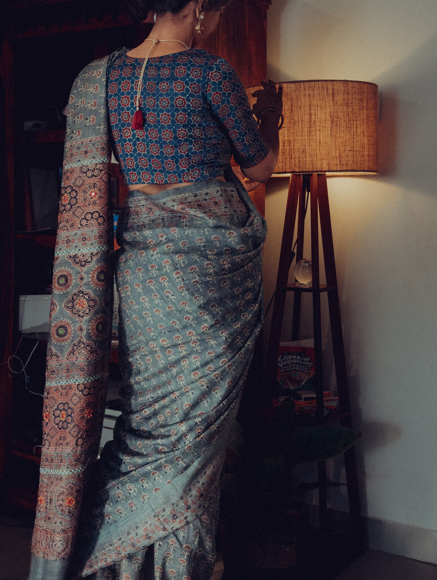 Tussar Silk Hand- Embroidery Saree