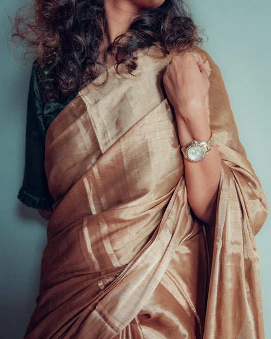 Tissue Chanderi Silk saree