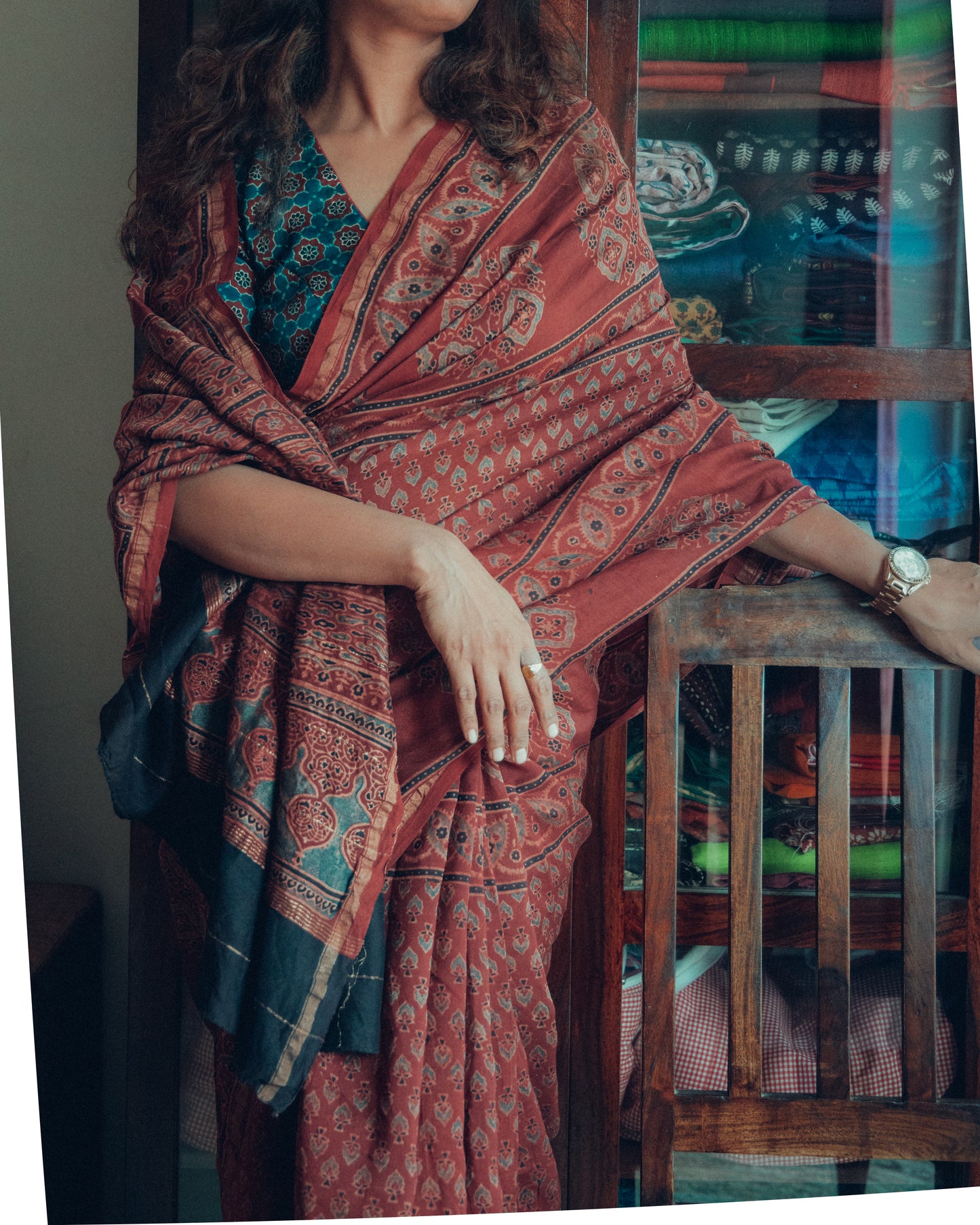 AJARKH CHANDERI SAREE