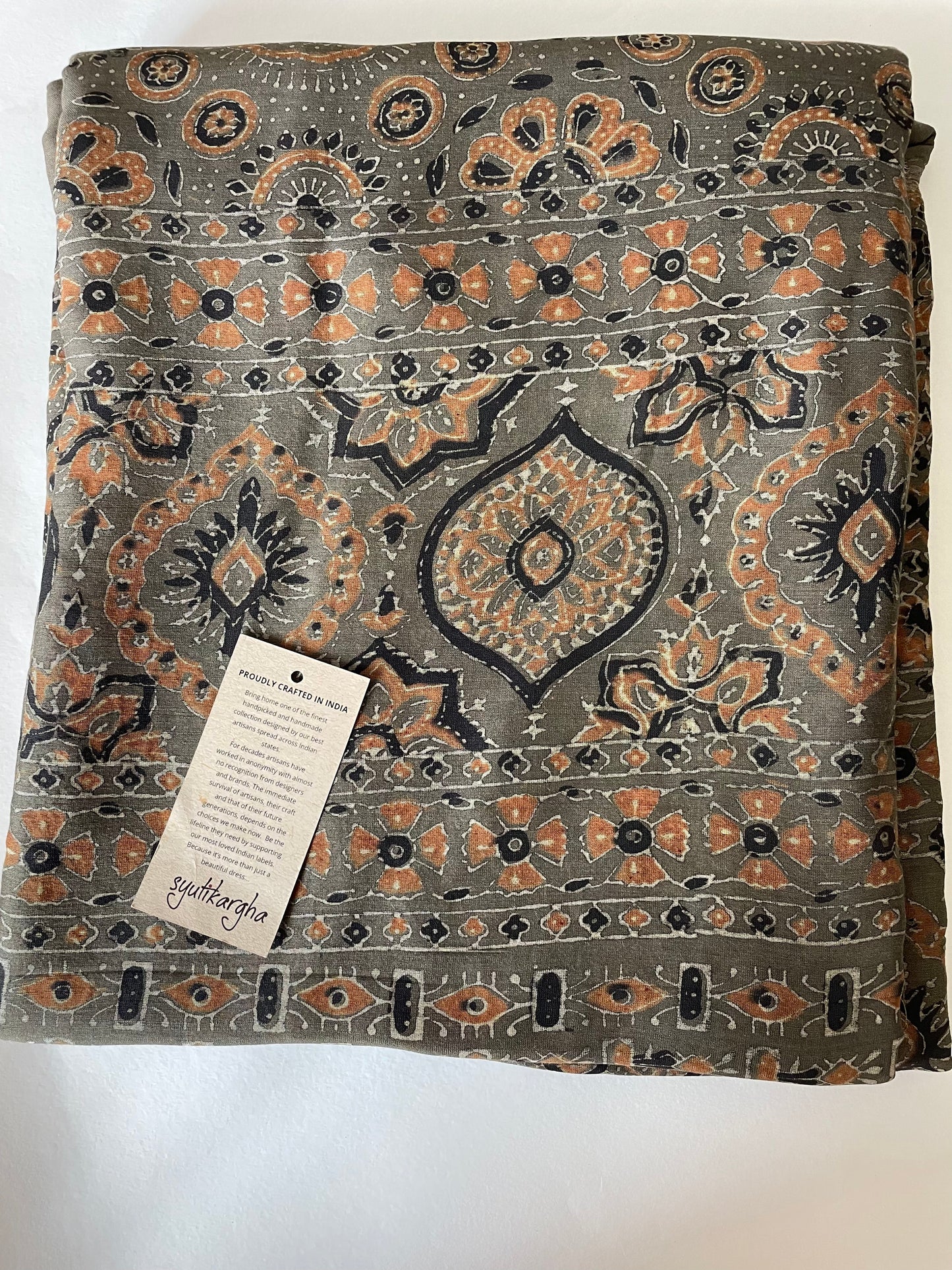 AJRAKH CHANDERI SAREE