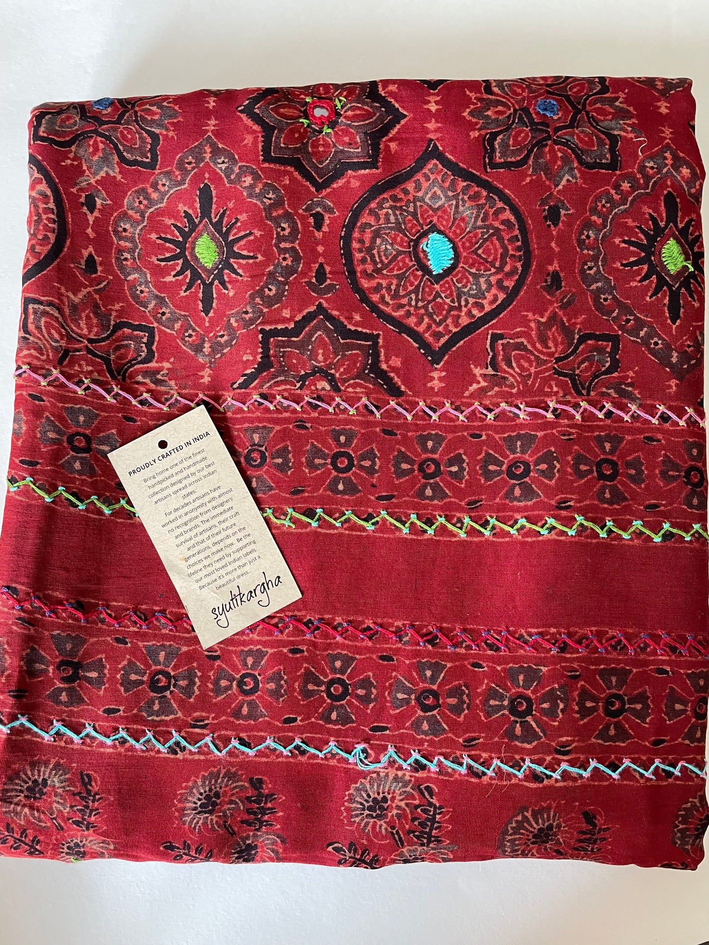 AJRAKH CHANDERI SAREE