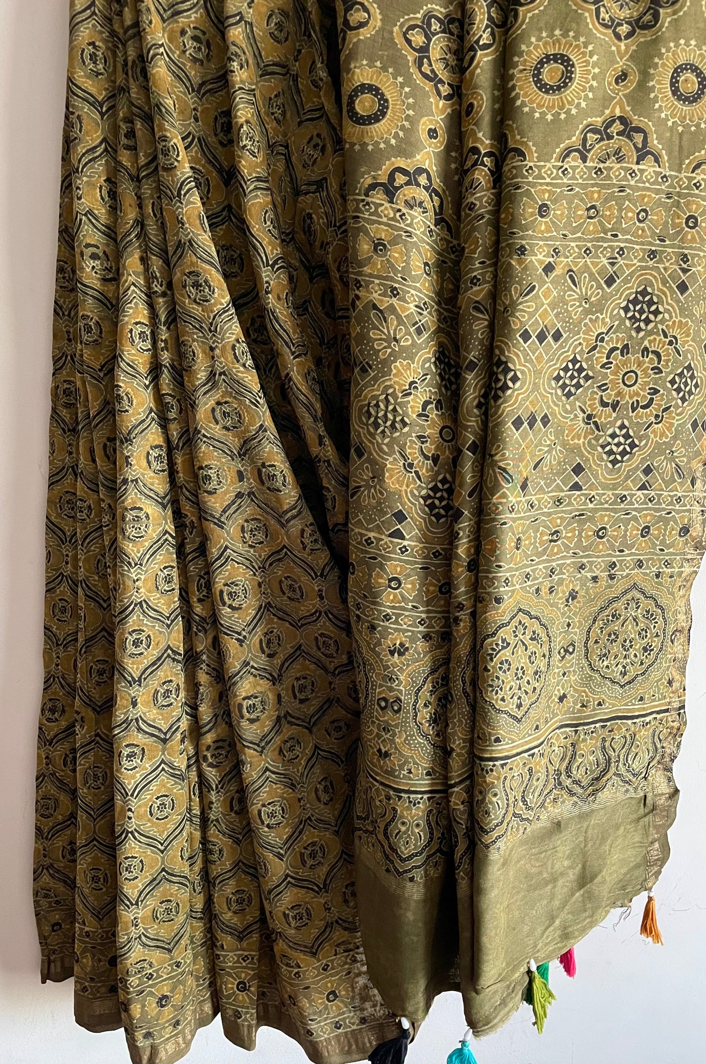 AJRAKH CHANDERI SAREE