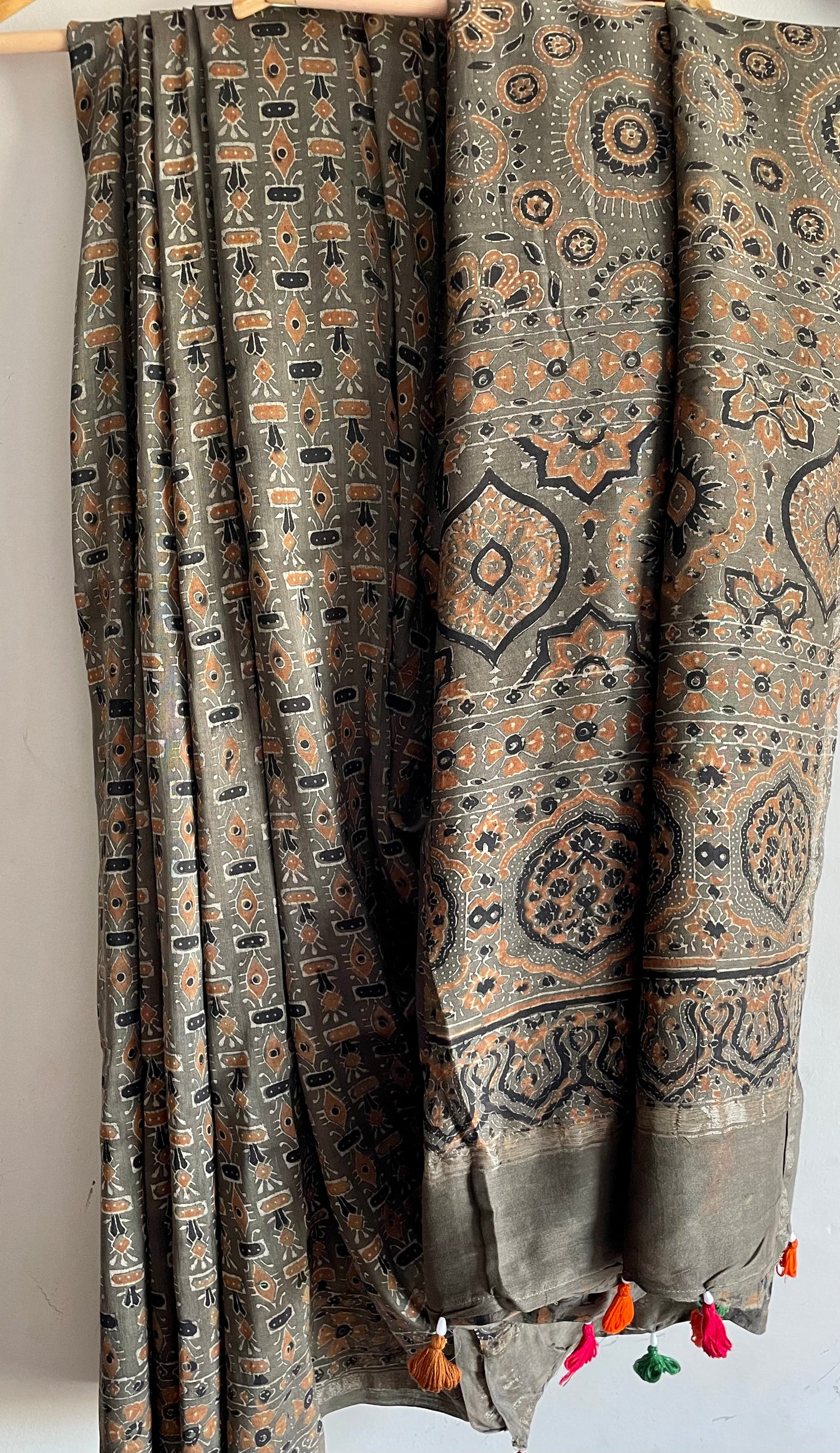 AJRAKH CHANDERI SAREE