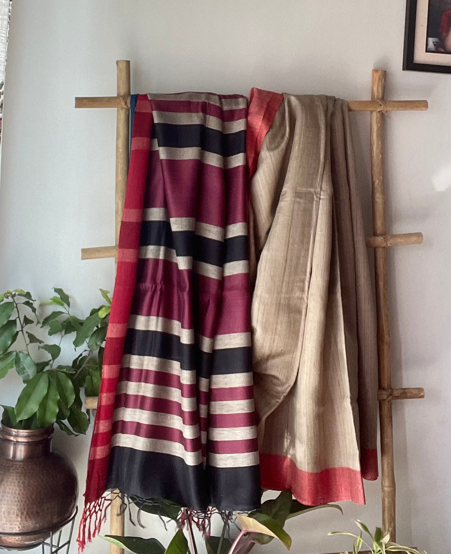 Handloom Tussar Silk Saree