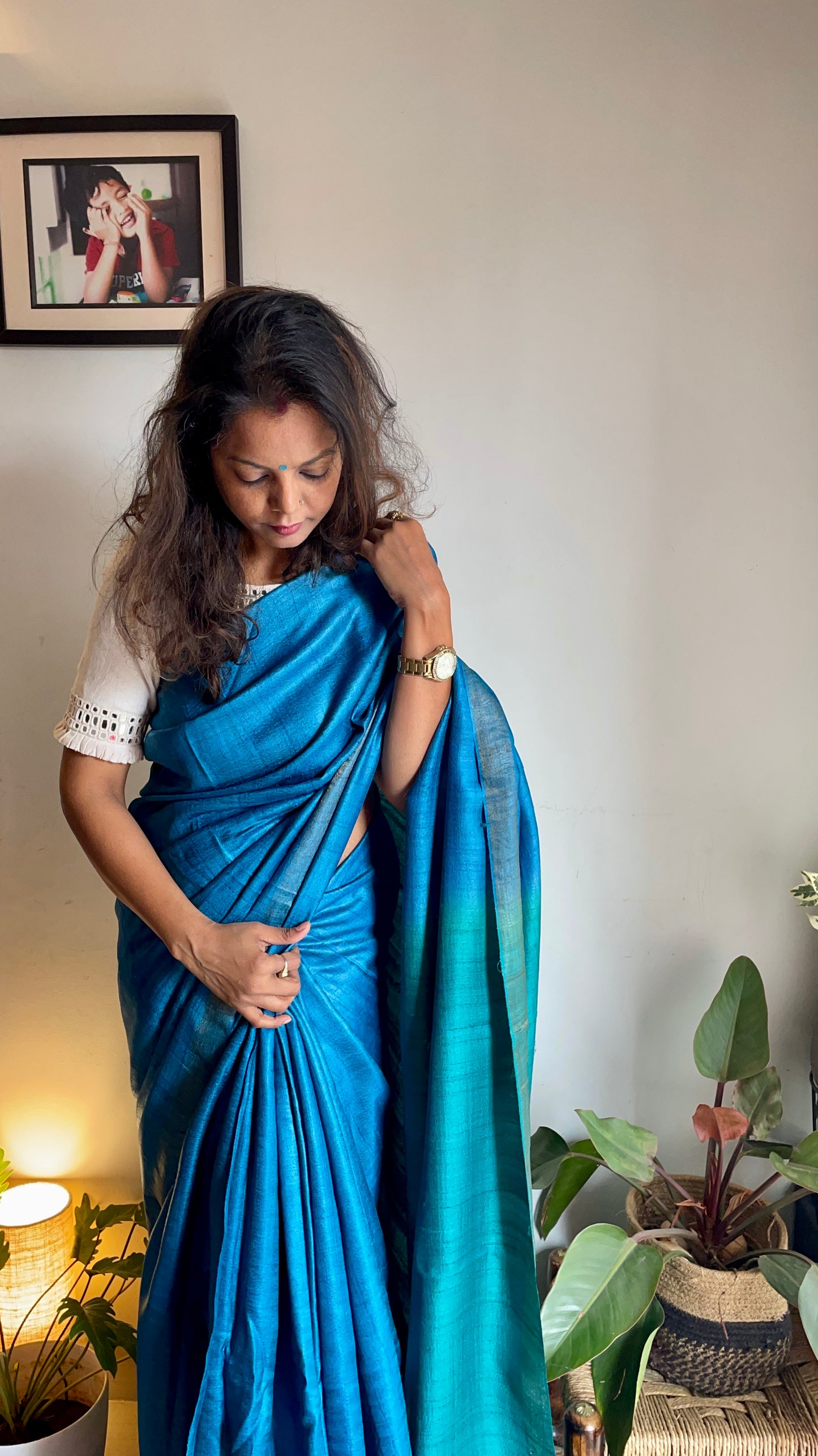 Handloom Tussar Silk saree