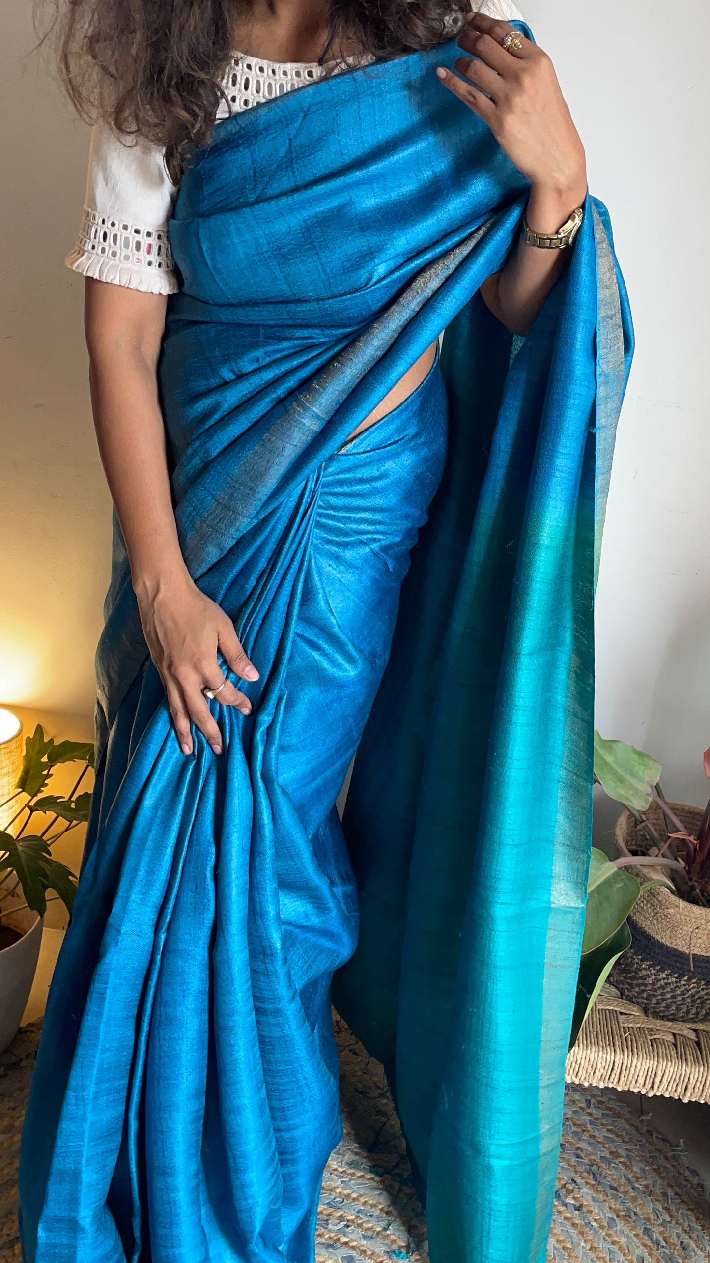 Handloom Tussar Silk saree