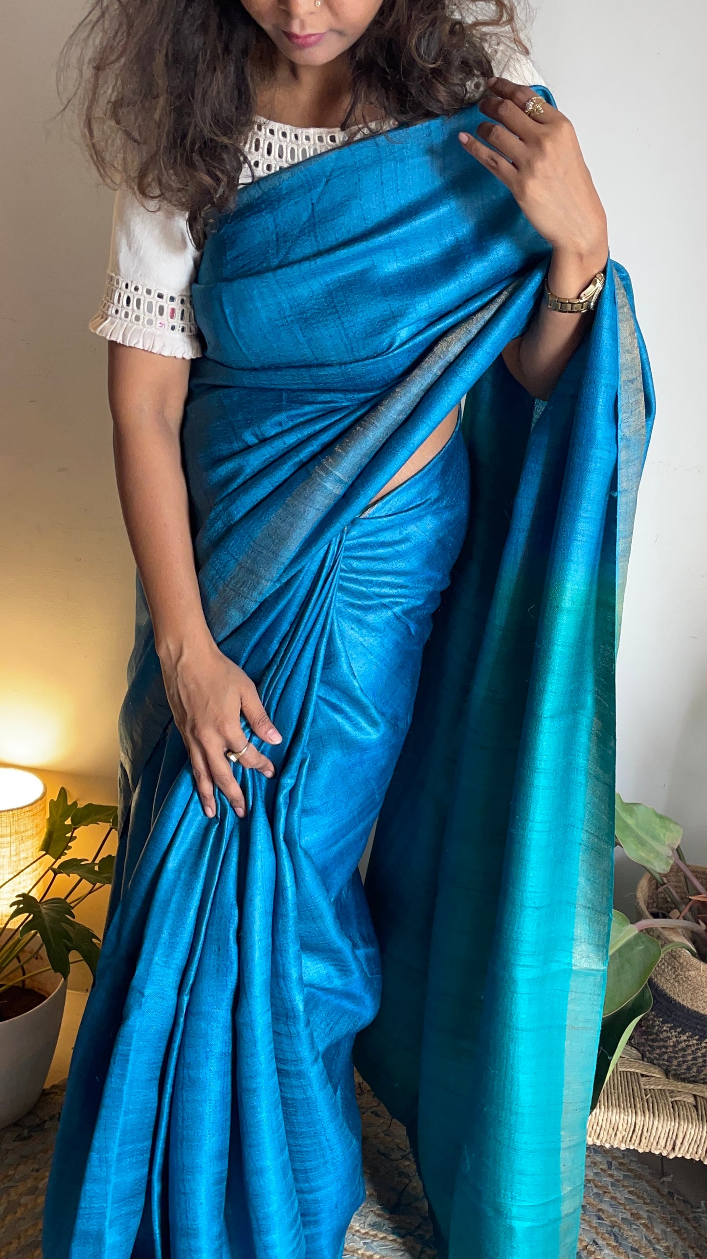 Handloom Tussar Silk saree