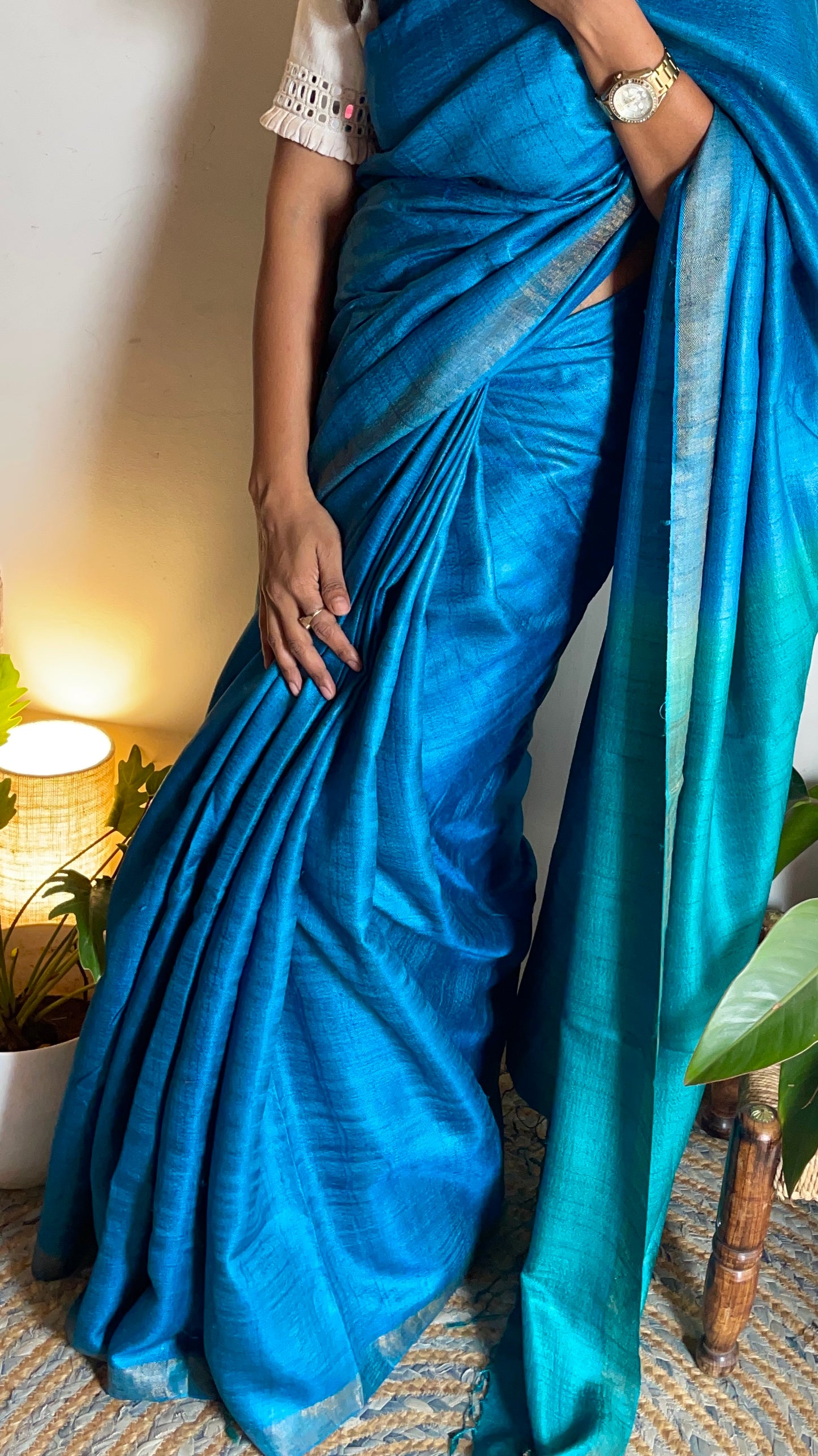 Handloom Tussar Silk saree