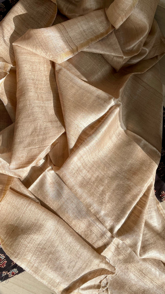 HANDLOOM  TUSSAR SILK  DUPATTA