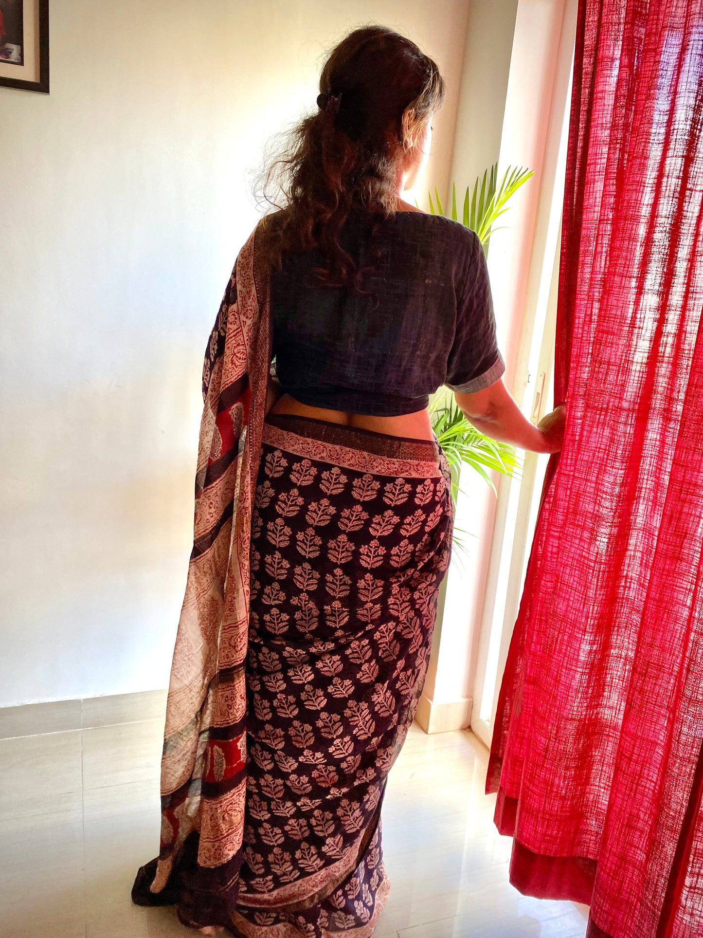 Maheshwari Bagh Print Saree