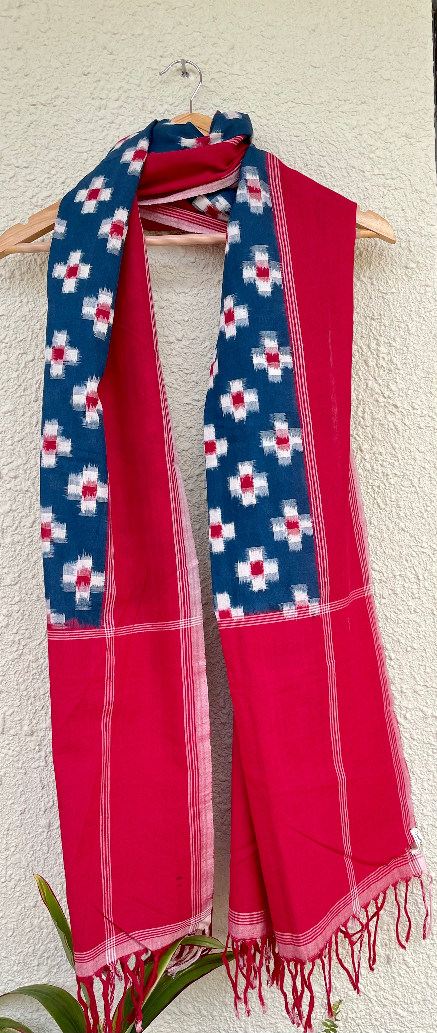 DOUBLE IKKAT COTTON DUPATTA