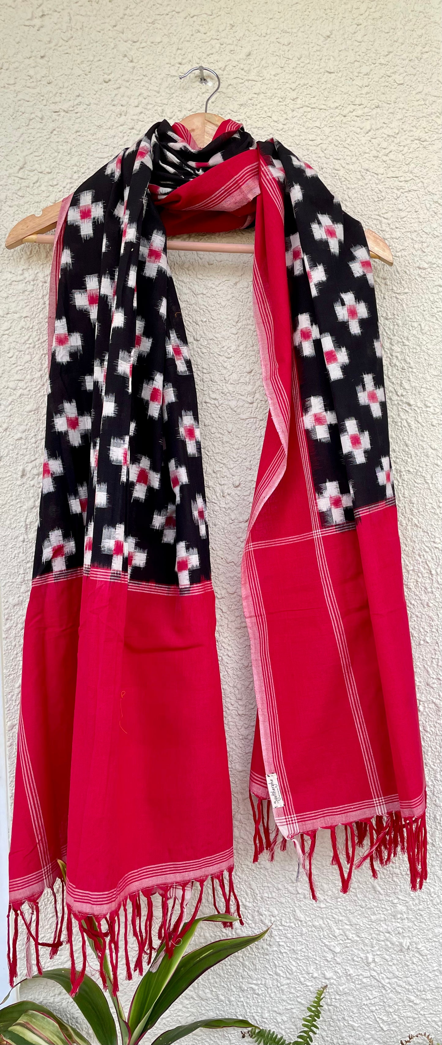 DOUBLE IKKAT COTTON DUPATTA