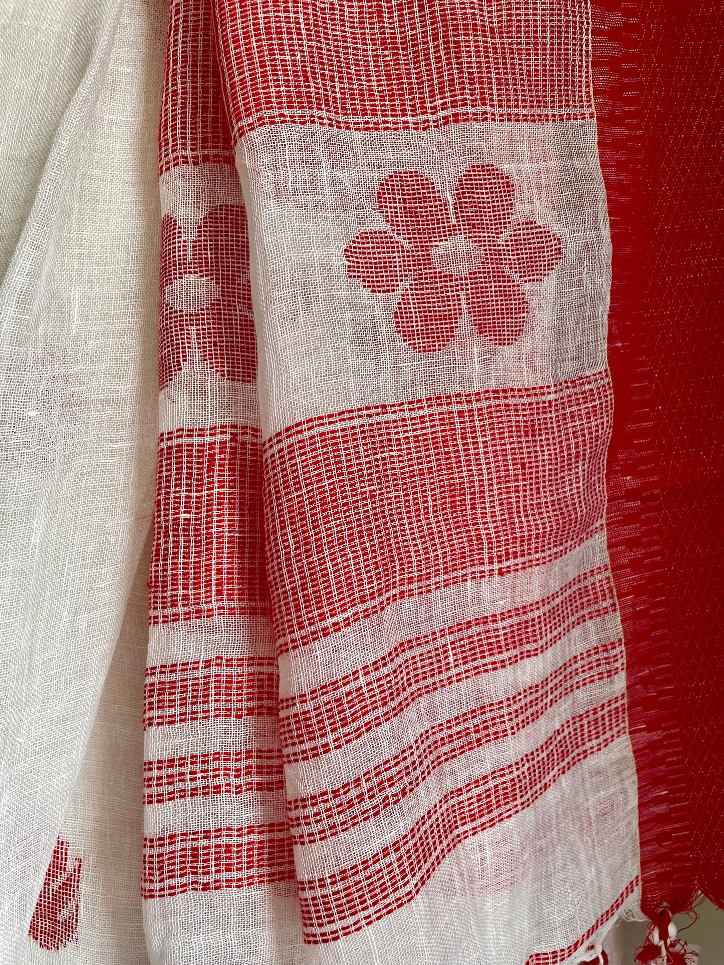 Linen Jamdani Saree