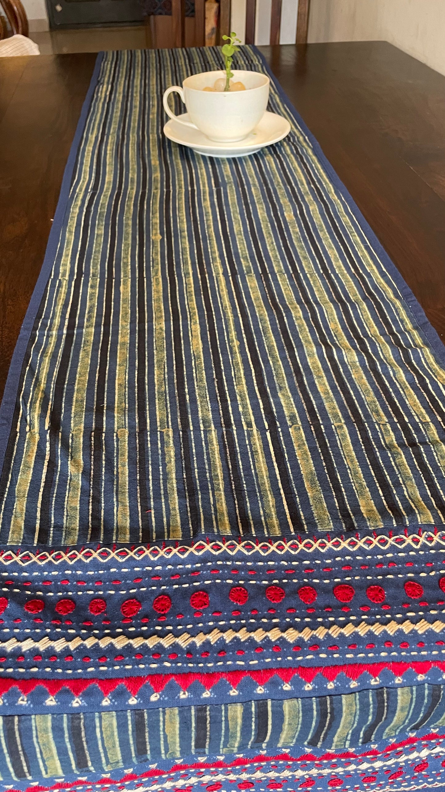 TABLE RUNNER-INDIGO(04)