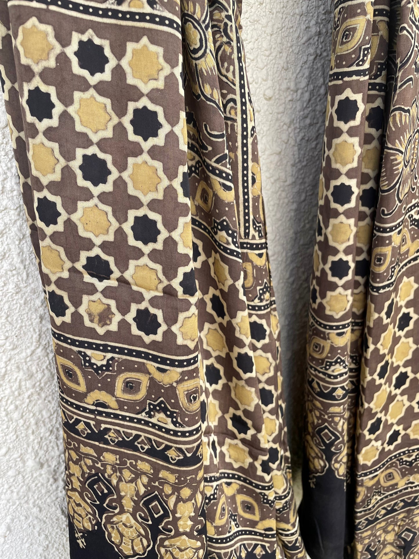 Ajrakh Printed Modal Silk Dupatta.